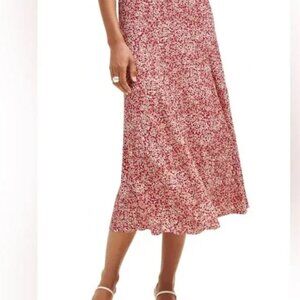 Reformation bryson midi skirt in la vie en rose